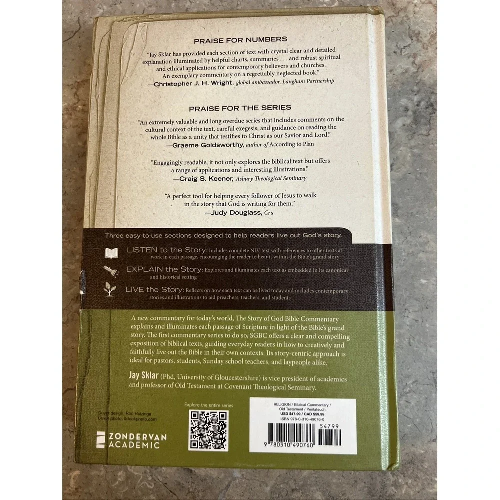 Numbers The Story of God Bible Commentary Jay Sklar Hardbook